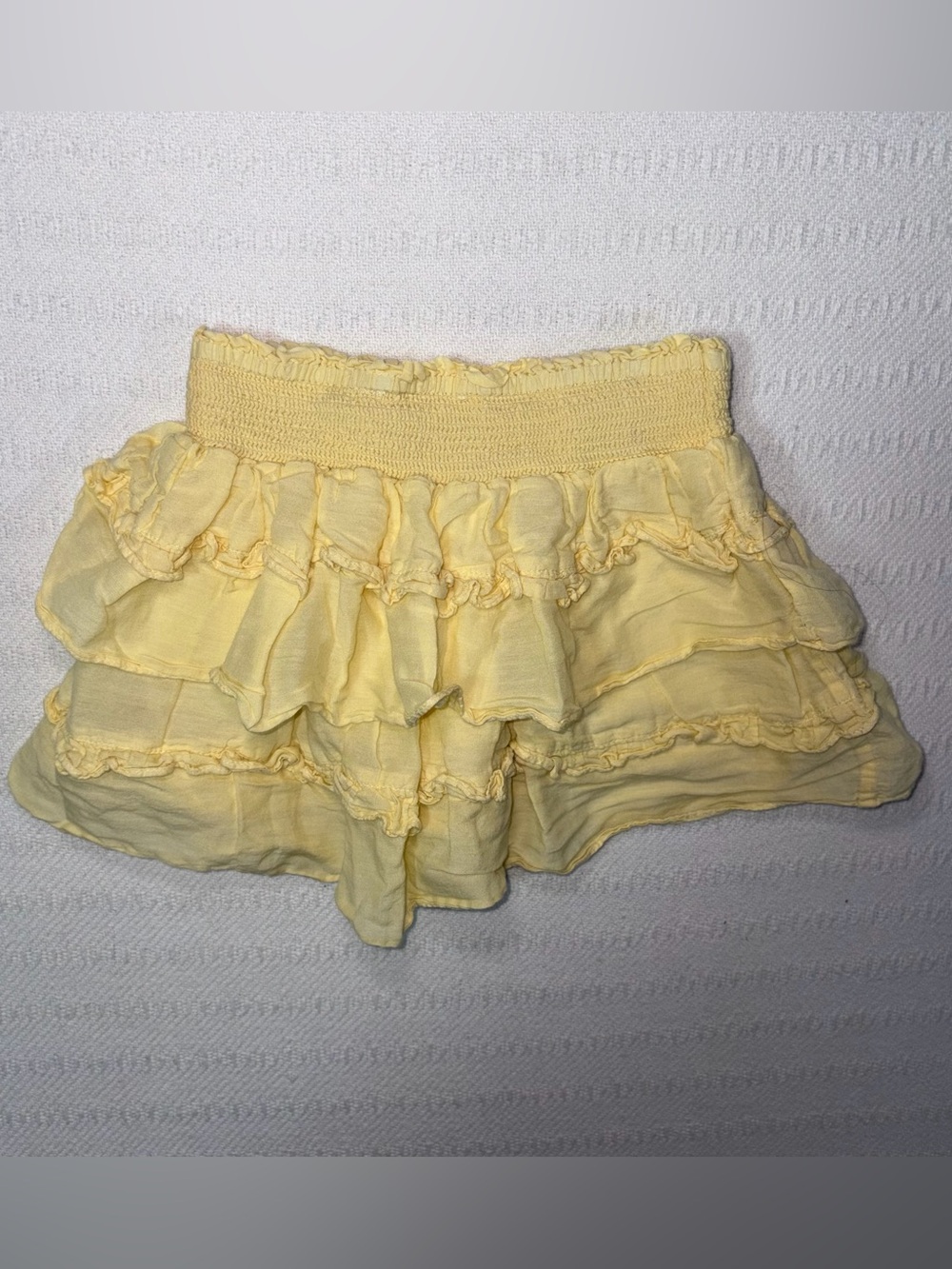 LoveShackFancy Girls Ditsy Floral Ruffle Tiered Mini Skirt Size 5-8Y Designer